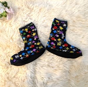 Fashion Slipper Booties with Grippers